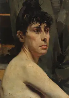 Model training, 1880-1889. Creator: Akseli Gallen-Kallela
