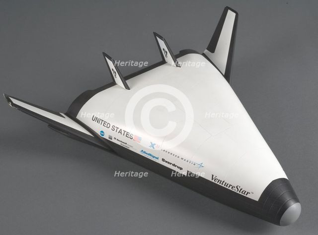 Model, X-33 VentureStar Reusable Launch Vehicle, 1990s. Creator: Unknown.