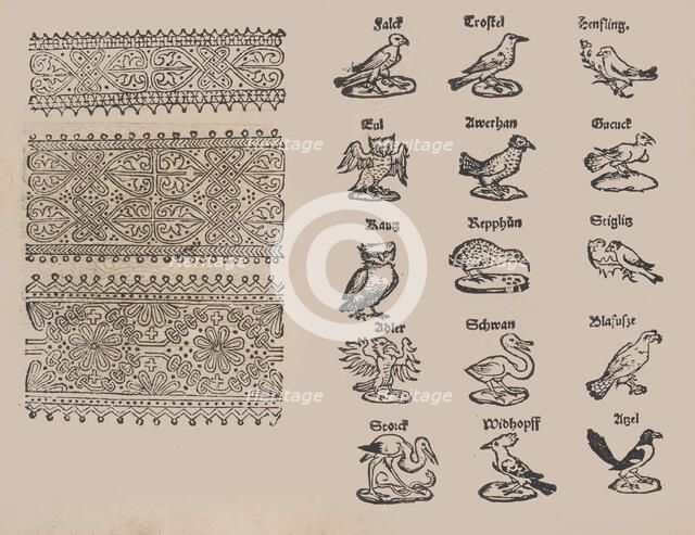 Modelbuch aller Art Nehens vn Stickens, 1535. Creator: Christian Egenolff.