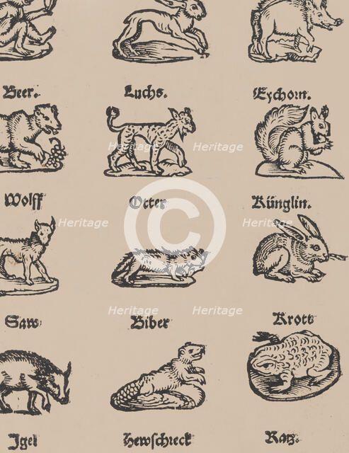 Modelbuch aller Art Nehens vn Stickens (Page 14r), 1535. Creator: Christian Egenolff.