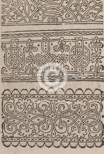 Modelbuch aller Art Nehens vn Stickens (Page 3v), 1535. Creator: Christian Egenolff.