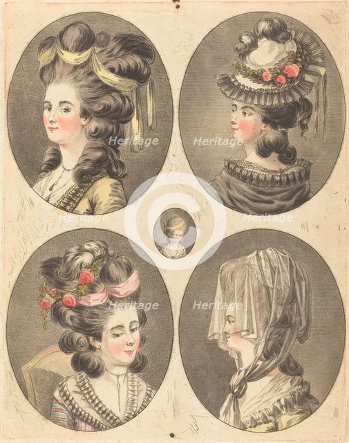 Modeles de coiffures. Creator: Jean Francois Janinet.