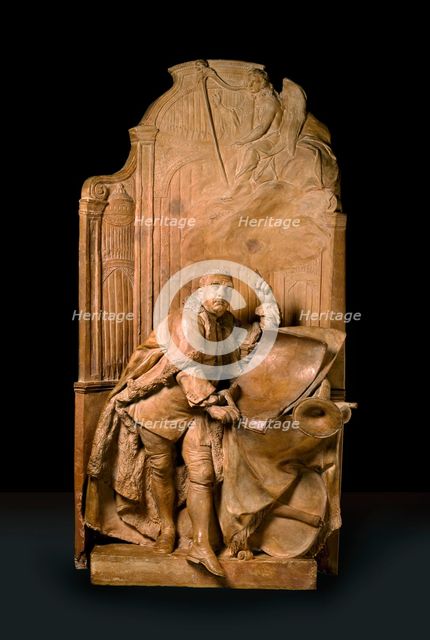 Modello for the monument to George Frideric Handel in Westminster Abbey, 18th century. Creator: Louis Francois Roubiliac.