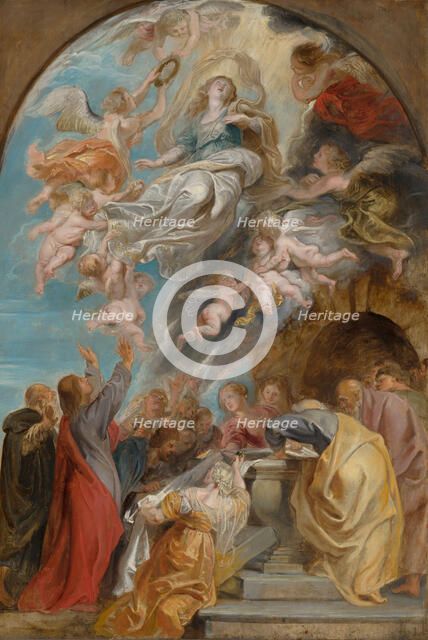 'Modello' for the Ascension of the Virgin. Creator: Peter Paul Rubens.