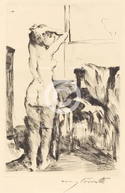 Modellstudie (Study of a Model), 1916. Creator: Lovis Corinth.