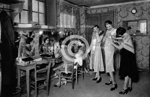 Models at a great dressmakers, Paris, 1931. Artist: Ernest Flammarion