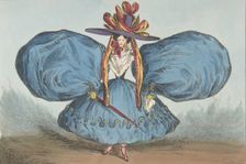 Modern Oddities by P. Pry Esq., Plate 1st: The Sleeves Curiously Cut, Ay There's ..., June 30, 1829. Creator: William Heath