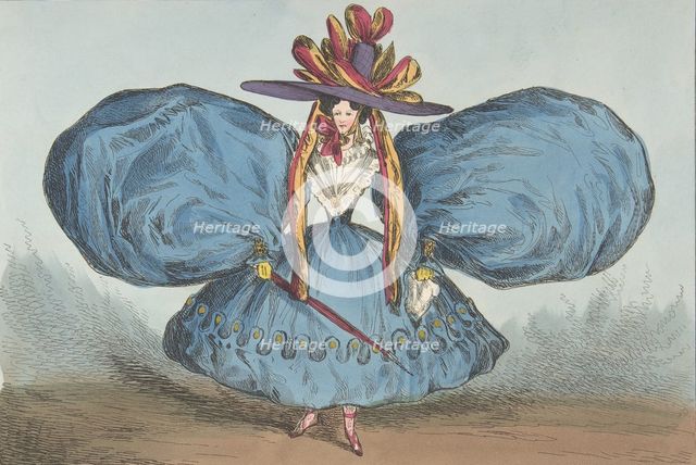 Modern Oddities by P. Pry Esq., Plate 1st: The Sleeves Curiously Cut, Ay There's ..., June 30, 1829. Creator: William Heath.
