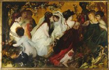 Modern Amoretti, Triptych, right panel, 1868. Creator: Makart, Hans (1840-1884)