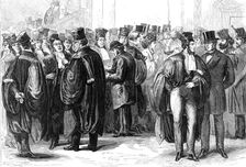 Modern aspects of Paris: the Palais de Justice, 1870. Creator: Unknown