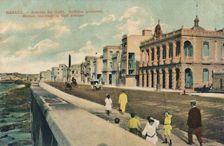 Modern buildings in Gulf Avenue, Havana, Cuba, c1910