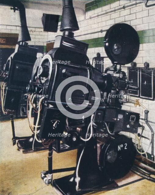 Modern cinema operating box, 1938. Artist: Unknown.