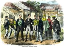 Modern costumes of Japanese officers 1866