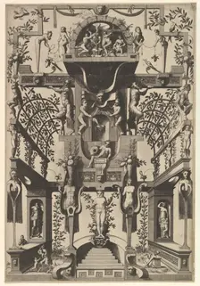 Modern Grotesque Decoration, 1557. Creator: Johannes van Doetecum I