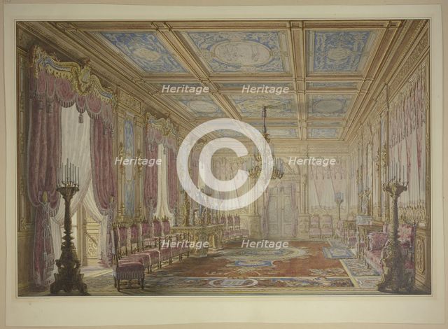 Modern hall, mid-late 19th century. Creator: Ludwig Daniel Philipp Schmidt.
