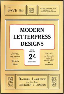 Modern Letterpress Designs - Prize Design 1909. Creator: Unknown