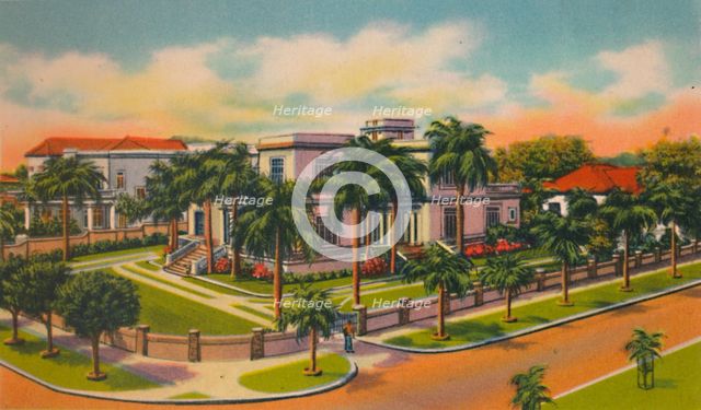 'Modern residence in El Prado, Barranquilla', c1940s. Artist: Unknown.