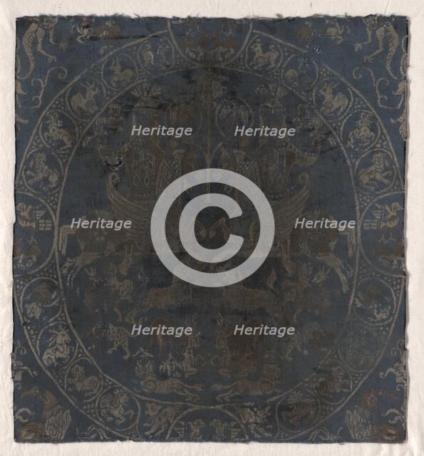 Modern Reproduction of the Bahram Gur silk in Berlin, c. 1895 (?). Creator: Unknown.