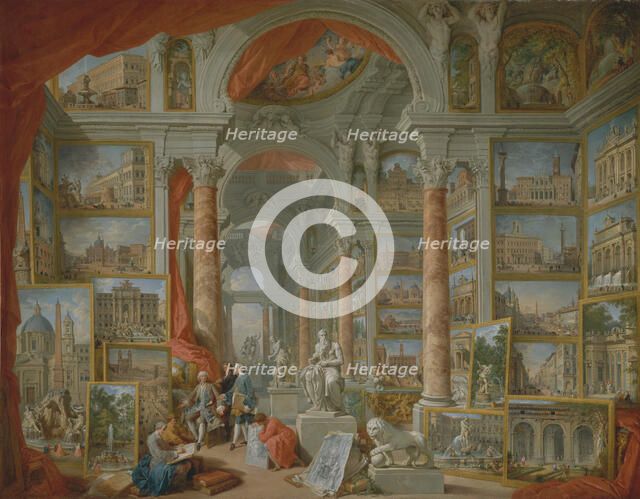 Modern Rome, 1757. Creator: Giovanni Paolo Panini.