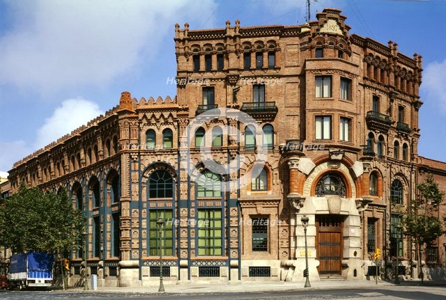 Modernist building currently the headquarters of the Endesa company, 19th century. Creator: Falgués Pere (1850-1916).