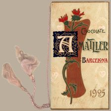 Modernist Calendar of the chocolates factory Amatller, 1905