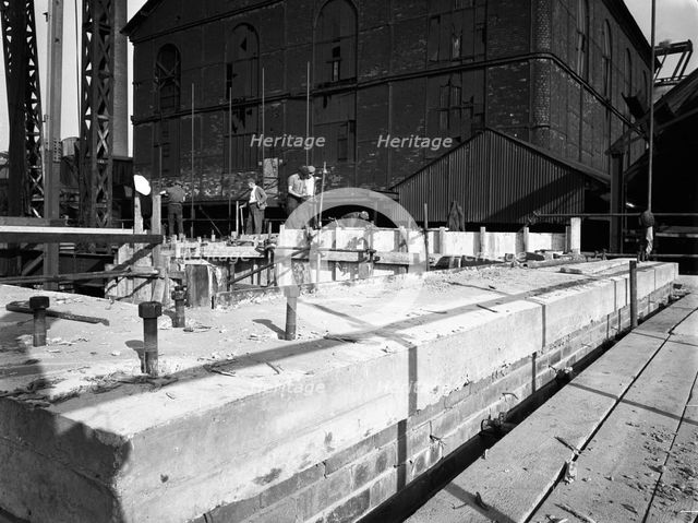 Modernisation of the South Yorkshire coalfields, Cadeby Colliery, near Doncaster, 1955. Artist: Michael Walters