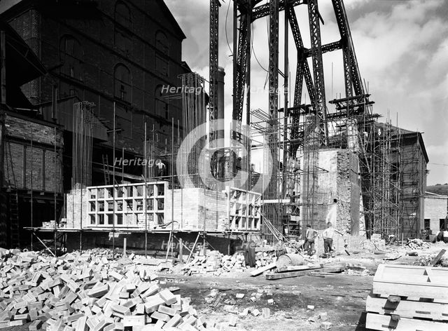 Modernisation of the South Yorkshire coalfields, Cadeby Colliery, near Doncaster, 1955. Artist: Michael Walters