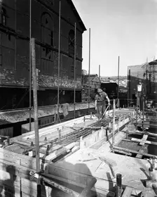 Modernisation of the South Yorkshire coalfields, Cadeby Colliery, near Doncaster, 1955. Creator: Michael Walters