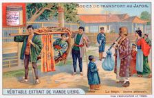 Modes of transport in Japan, the Kago, 19th century