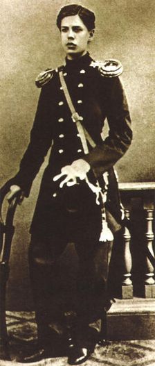 Modest Mussorgsky, Russian composer, as a young man, late 1850s