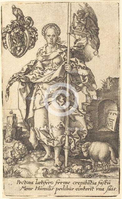 Modesty, 1552. Creator: Heinrich Aldegrever.