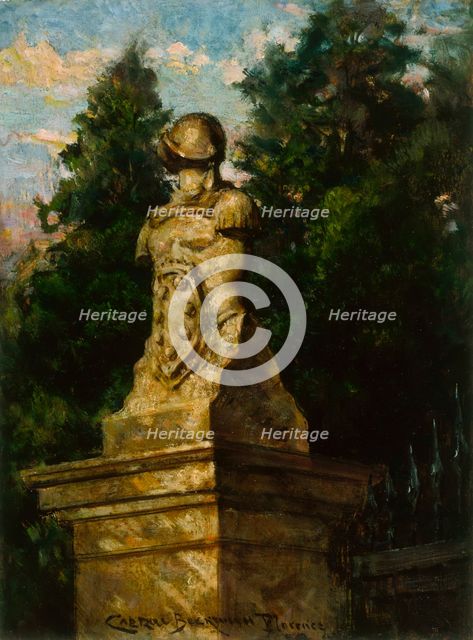 Modigliani Gate Post, 1910. Creator: Carroll Beckwith.