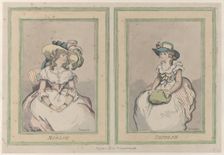 Modish and Prudish, December 1, 1791., December 1, 1791. Creator: Thomas Rowlandson