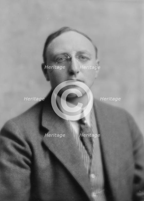 Moench, George, Mr., portrait photograph, 1916. Creator: Arnold Genthe.