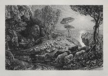 Moeris and Galatea, 1883. Creator: Samuel Palmer (British, 1805-1881)