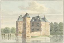 Moersbergen Castle near Doorn, 1744. Creator: Hendrik de Winter