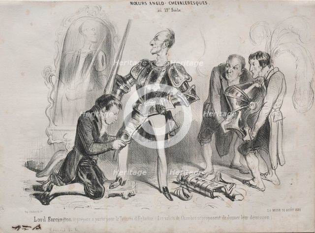 Moeurs Anglo-chevaleresques, 1839. Creator: Unknown.