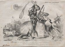 Moeurs Anglo-chevaleresques, 1839. Creator: Edouard de N___ (French); La Mode