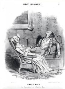 Moeurs Conjugales. Six Mois de Mariage, 1839. Creator: Honore Daumier