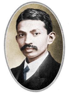Mohondas Karamchand Gandhi (1869-1948), as a young man