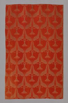 Mohnköpfe (Poppyheads) (Dress or Furnishing Fabric), Vienna, 1900. Creator: Johan Backhausen und Söhne