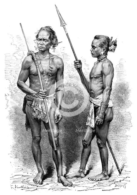 Moi people, Indonesia, 1895.Artist: Charles Barbant