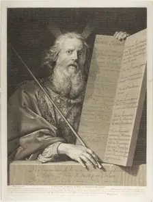 Moïse, 1699. Creator: Gerard Edelinck