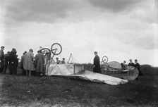 Moissant aero. Wrecked, 1910. Creator: Bain News Service