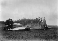 Moissant Machine wrecked, 1910. Creator: Bain News Service