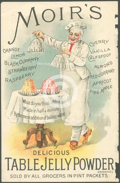 Moir's Table Jelly Powder, 1890s. Artist: Unknown