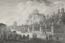 Mokhovaya Street and the Pashkov House in Moscow