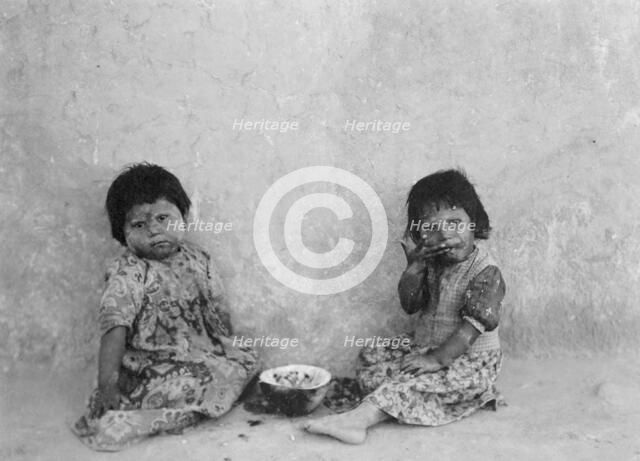 Moki melon eaters, c1900. Creator: Edward Sheriff Curtis.