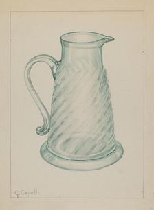 Molasses Jug, c. 1937. Creator: Giacinto Capelli