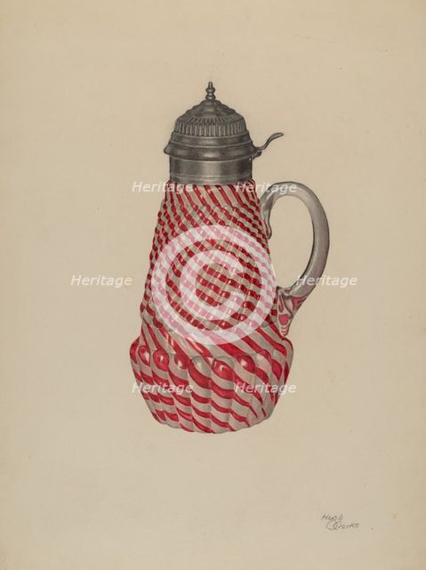 Molasses or Syrup Mug, c. 1938. Creator: Hugh Clarke.